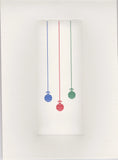 HE 774 Holiday Card - 3 Hanging Ornaments