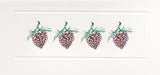 5 X 7 HOLIDAY NOTECARD - ROW OF PINE CONES
