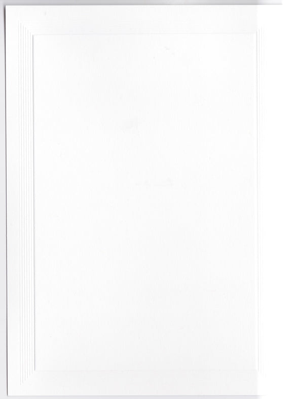 5 x 7 NOTECARD - EPW/Embossed Panel White