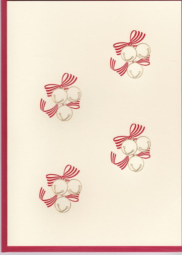 HE 281 Holiday Card - Bells with Ribbon