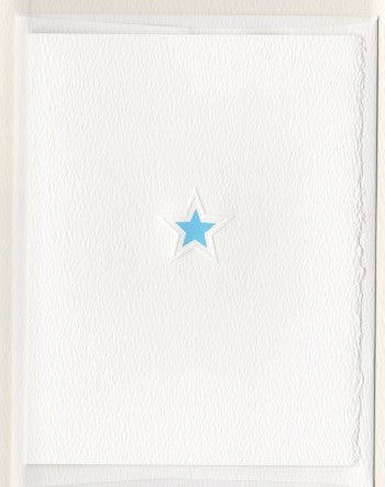 Blue Star Foldover Note