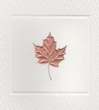 Copper Maple Leaf Foldover Note