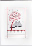 HE 840 Holiday Card - Deco House/Tree in Winter