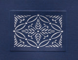 Duplex Cover Foldover Note - GRAPHIC LEAVES - 5 1/2 X 4 1/4