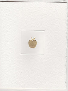 Gold Apple Foldover Note