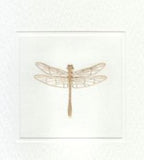 Gold Dragonfly Foldover Note