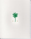 4 1/4  x 5 1/4 FOLDOVER NOTECARD - PALM TREE & STARS