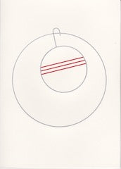 HE 214 HOLIDAY CARD - ORNAMENT IN CIRCLE