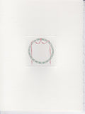 HE 310 HOLIDAY FOLDOVER NOTE - 4 1/4 X 5 1/4 - WREATH WITH RIBBON