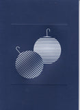 HE 388 HOLIDAY CARD -  TWO LINEAR ORNAMENTS