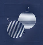 HE 388 HOLIDAY CARD -  TWO LINEAR ORNAMENTS