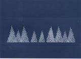 HE 446 Holiday Card - Row of White Pine Trees