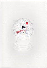 HE 484 Holiday Card - Snowman/Globe