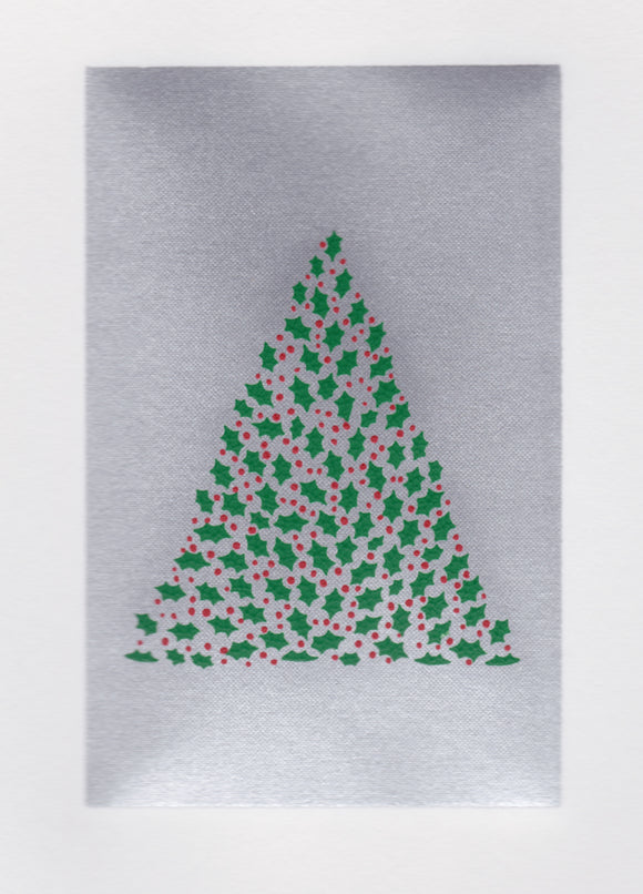 HE 504 Holly Tree in Silver Rectangle