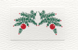 HE 642 Holiday Notecard - 5 x 7 - Pine branches/Ornaments