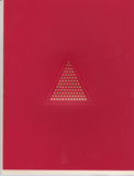 HE 791 Holiday Foldover Note, 4 1/4 x 5 1/2 - TRIANGLE OF STARS