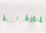 HE 814 HOLIDAY CARD - PINE TREES/LANDSCAPE