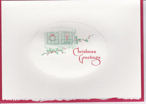 HE 903 HOLIDAY CARD - WINTER WINDOW - CHRISTMAS GREETINGS