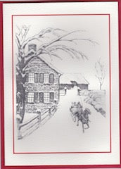 HE 683 HOLIDAY CARD - WINTER COUNTRY SCENE