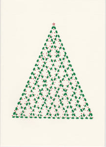 HE 792 Holiday card -Holly Lattice Tree