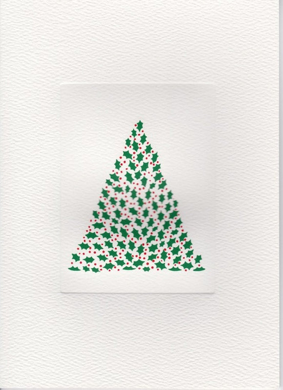 HE 208 Holiday Card - Holly Tree