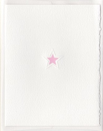 Pink Star Foldover Note