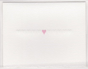 Row of Hearts Pink