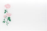 Foldover Tent Placecard:  PINK ROSE