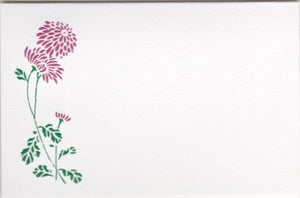 Chrysanthemum Foldover Placecard