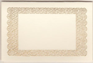 Gold Lace Placecard