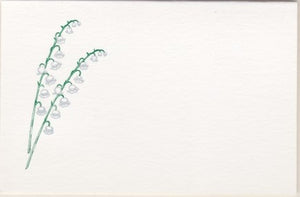 Lily of the Valley Foldover Placecard