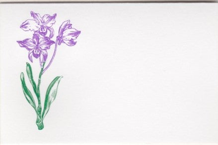 Orchid Foldover Placecard