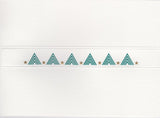 HE 498 Holiday Card - Triangle Trees with Stars