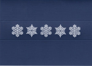 HE 777 Holiday Card - Row of Snowflakes